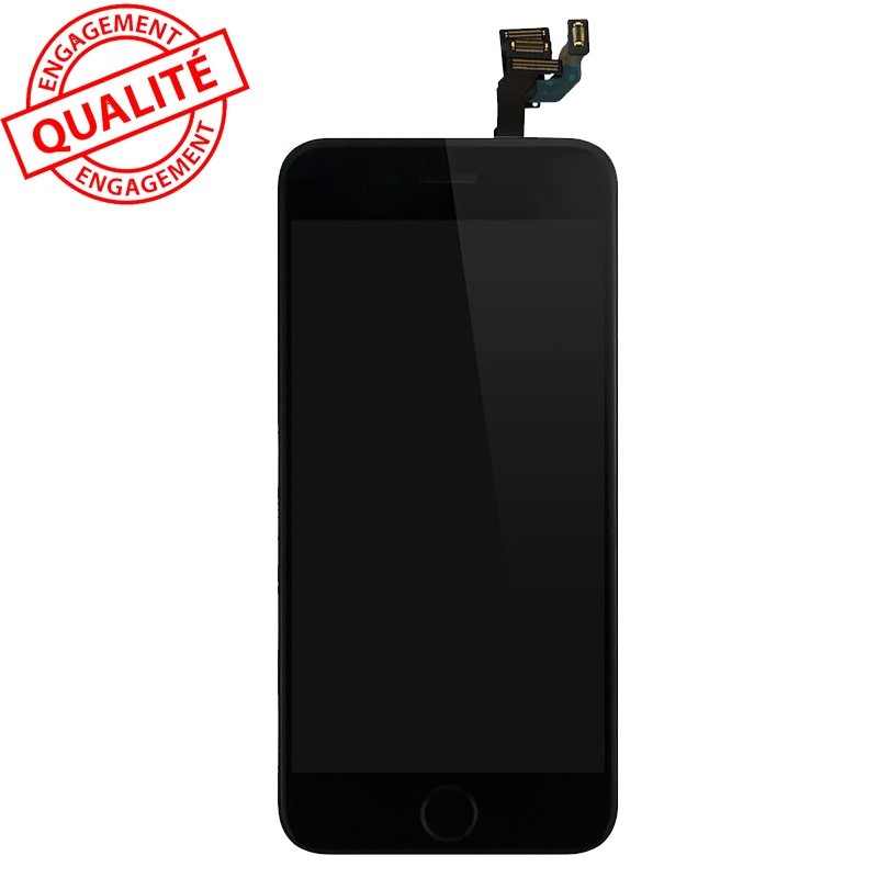 Ecran LCD + vitre tactile iPhone 6s Plus noir